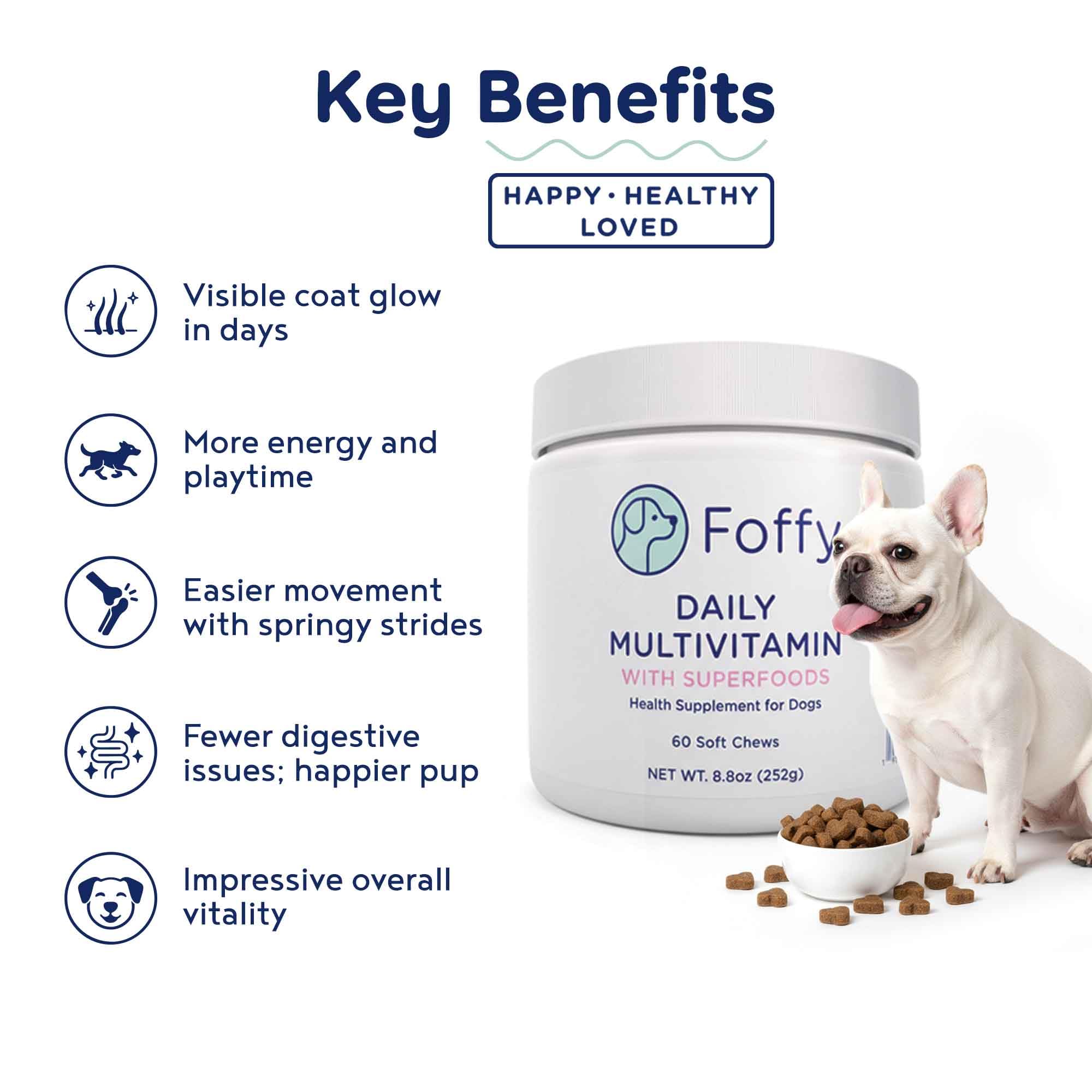 foffy gomme canine appétissante, texture agréable