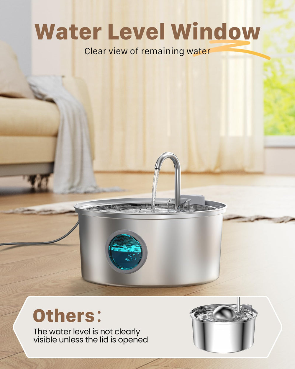 FOFNON filtre-carbone-fontaine-chat: élimine poussières et impuretés pour boire en confiance.
