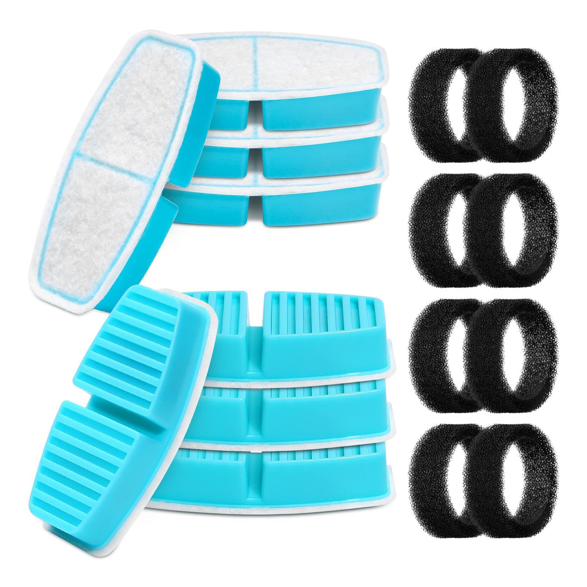 FoFNON filtre fontaine chat 3,2 L, eau claire prête à boire