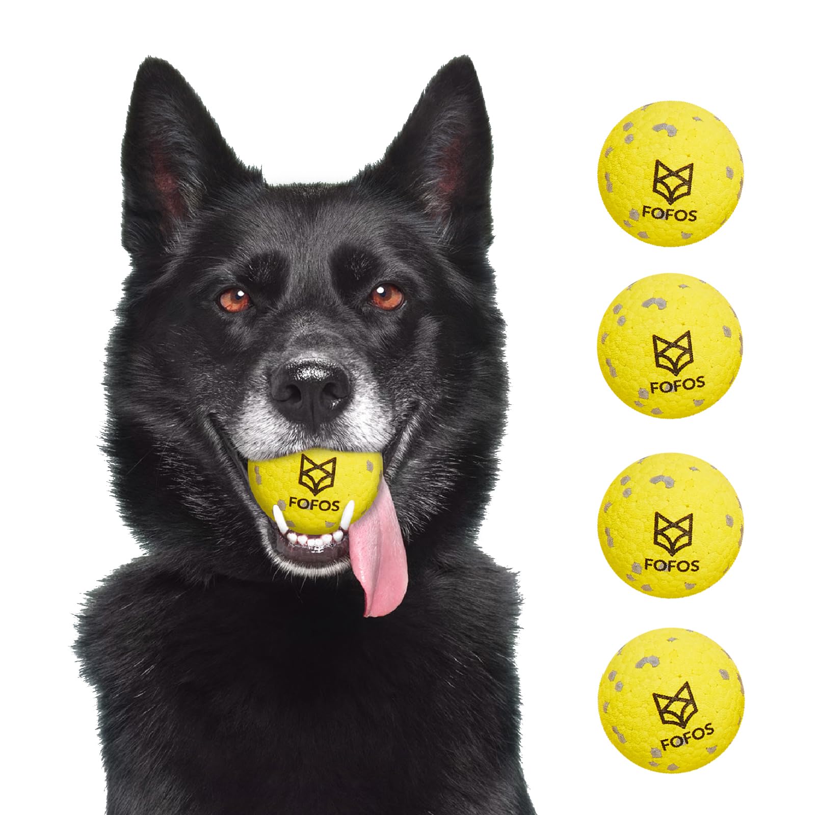 FOFOS balle tennis chien dentition: masse les gencives lors du jeu.