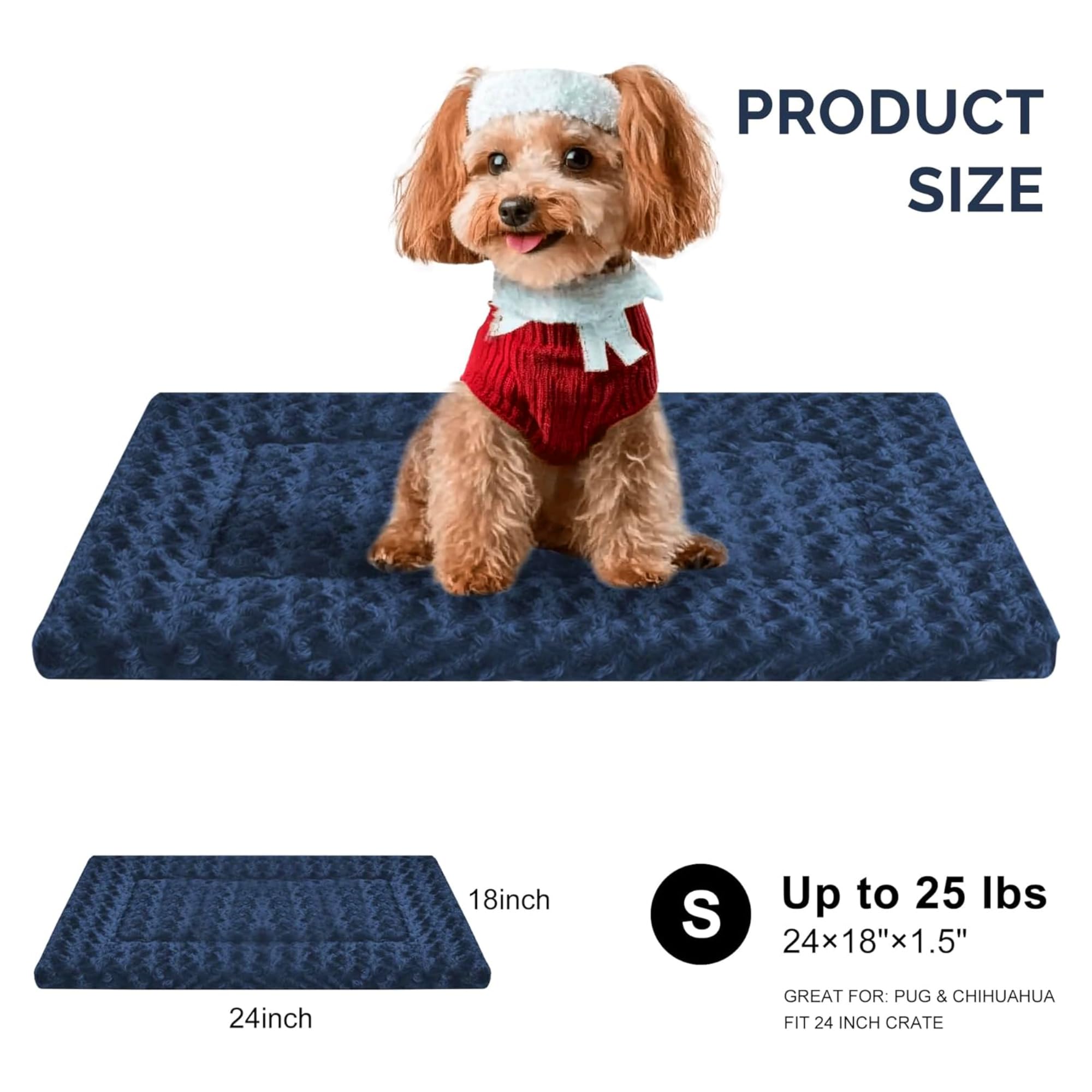 Fogkiss Tapis-chien lavable en machine, nettoyage rapide.