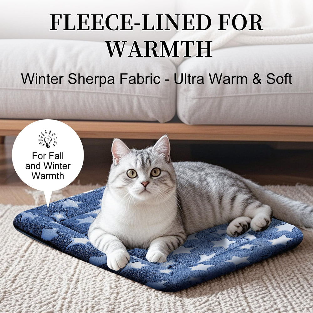 Fogkiss tapis petit chien confort, adapté à l'espace de la cage.