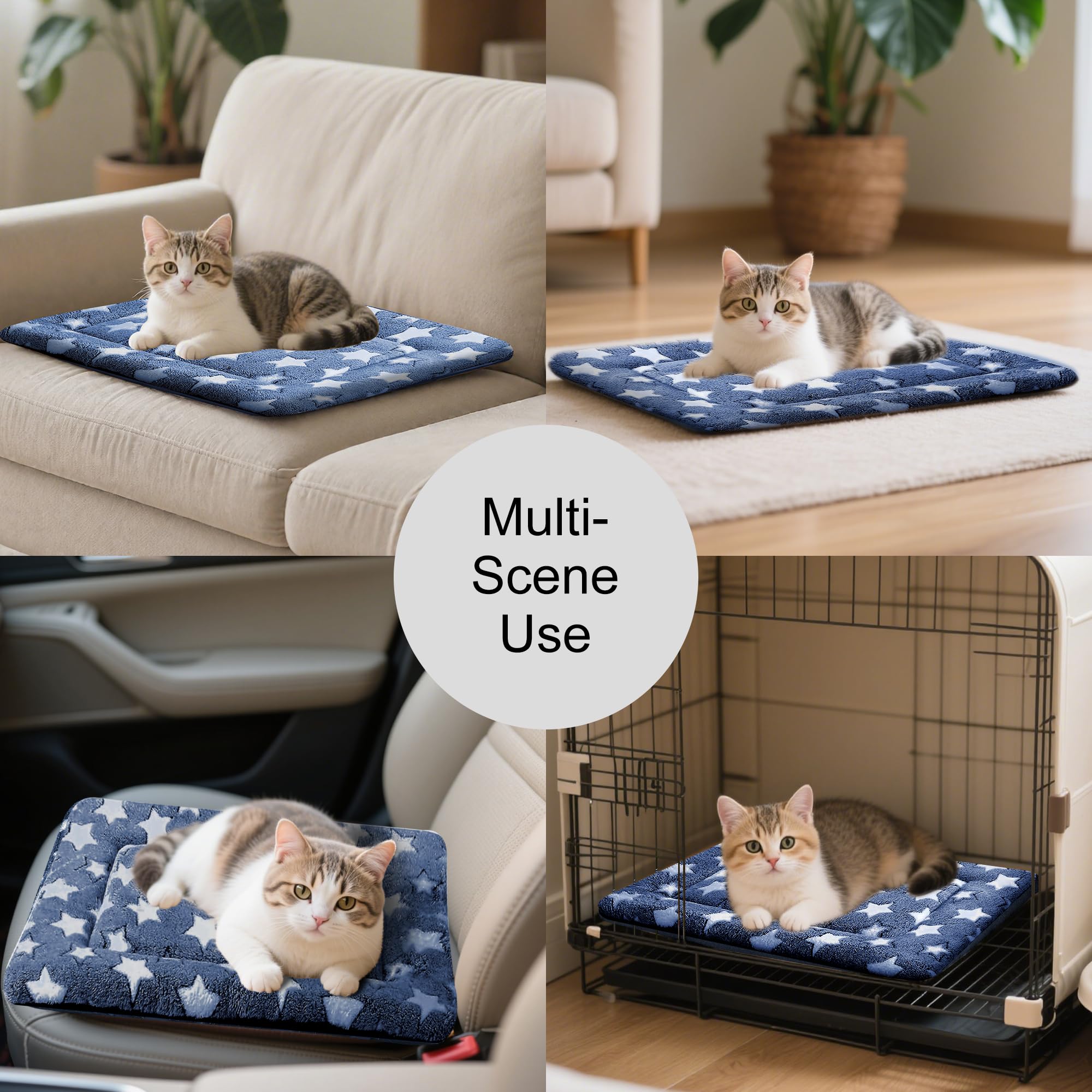 Fogkiss tapis pour caisse chien chat, usage domestique comme lit confortable.