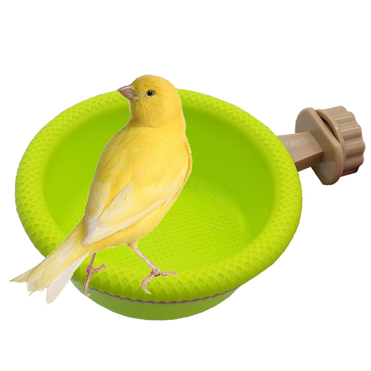 FOIBURELY bain-oiseaux dans la cage, détachable et facile à nettoyer.