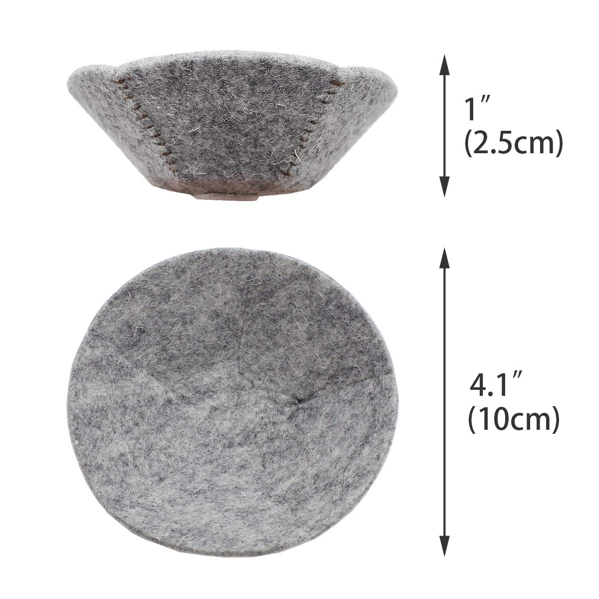FOIBURELY ensemble-coussins-nid-4-pieces-laine, kit pratique pour créations de nid.