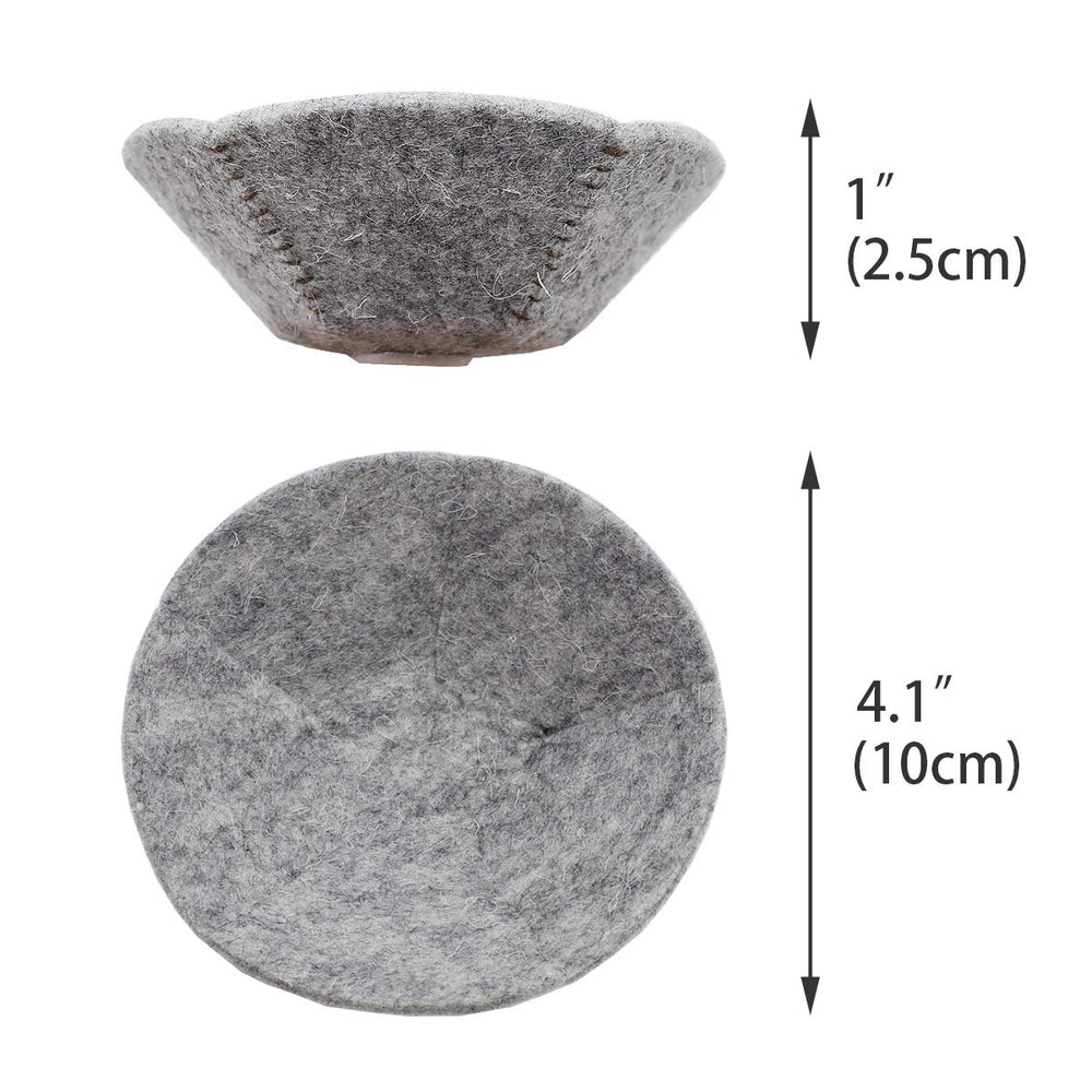 FOIBURELY ensemble-coussins-nid-4-pieces-laine, kit pratique pour créations de nid.