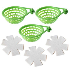 Nid canari en plastique FOIBURELY – ensemble de 3, nettoyage facile.