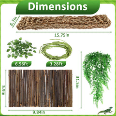 Foilswirl vigne jungle artificielle: décor réaliste qui encourage l activité et l exploration