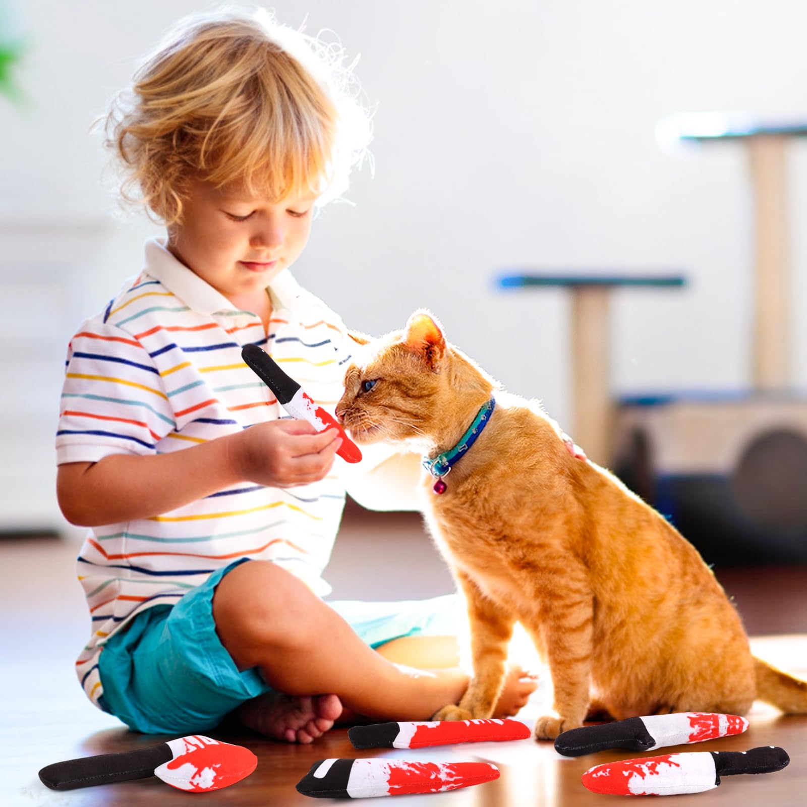 Ensemble FOIMAS catnip 6 pièces, rotation pratique des jouets