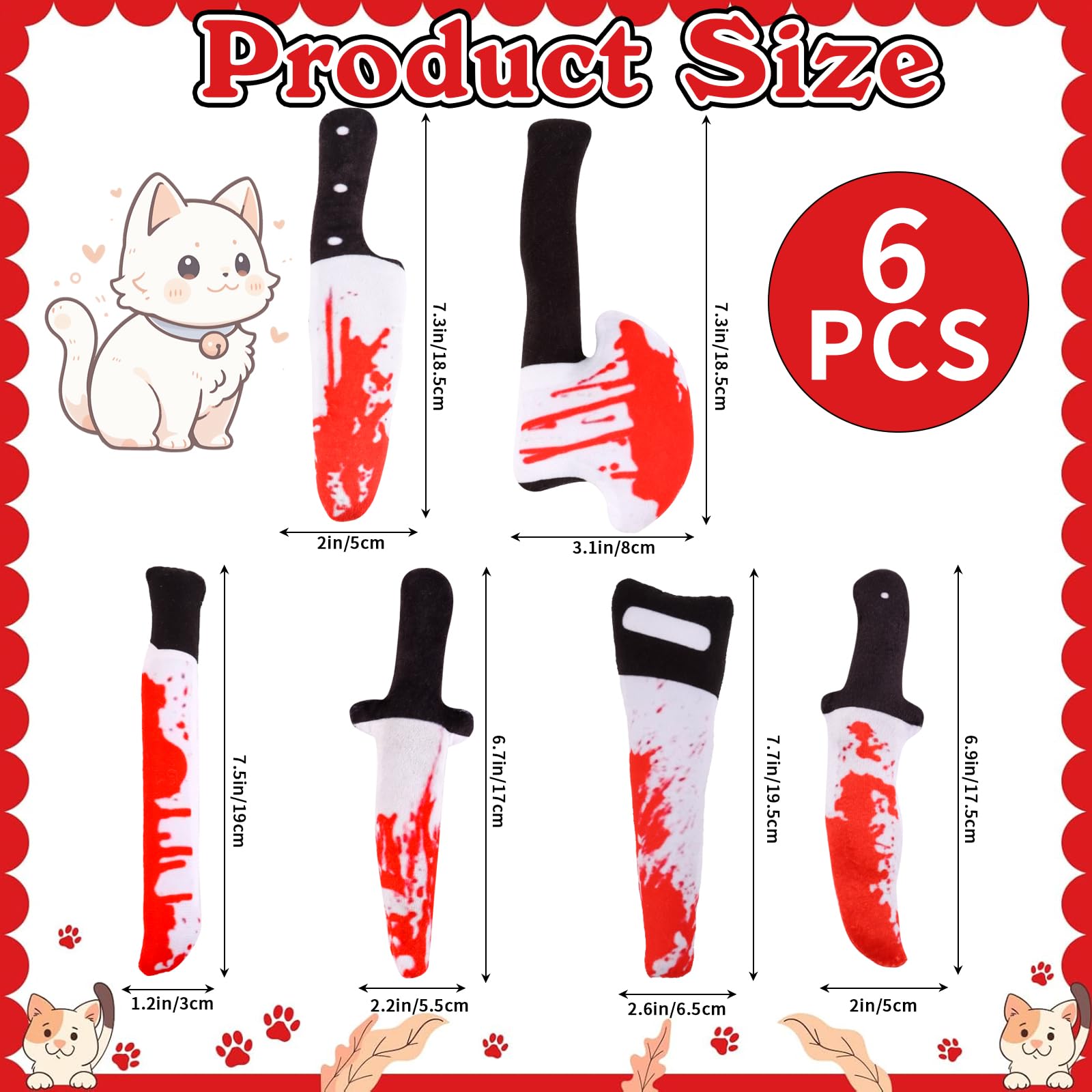 Jouet FOIMAS catnip hache en peluche, parfait pour mordiller et jouer