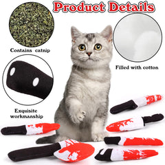 Jouet FOIMAS catnip scie en peluche, divertissement interactif pour chat