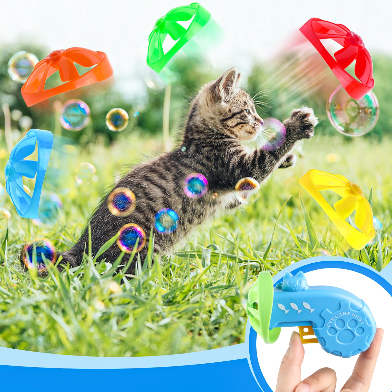 FOIMAS propulseurs-volants-chat, propulsant le jeu interactif du chat.