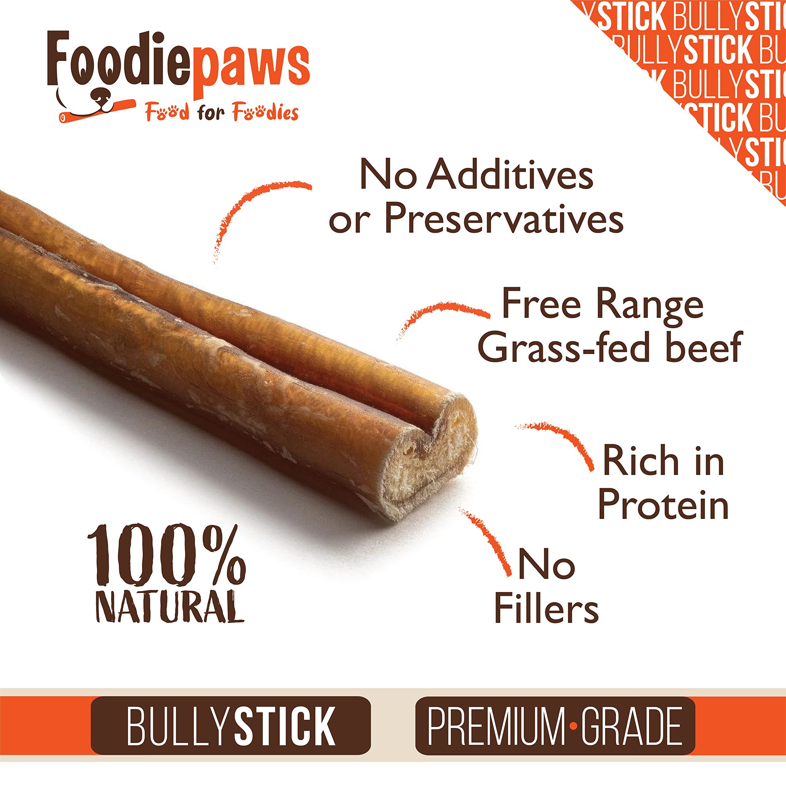 FOODIEPAWS boeuf nourri à l’herbe, os naturel et digeste pour chiens sensibles.