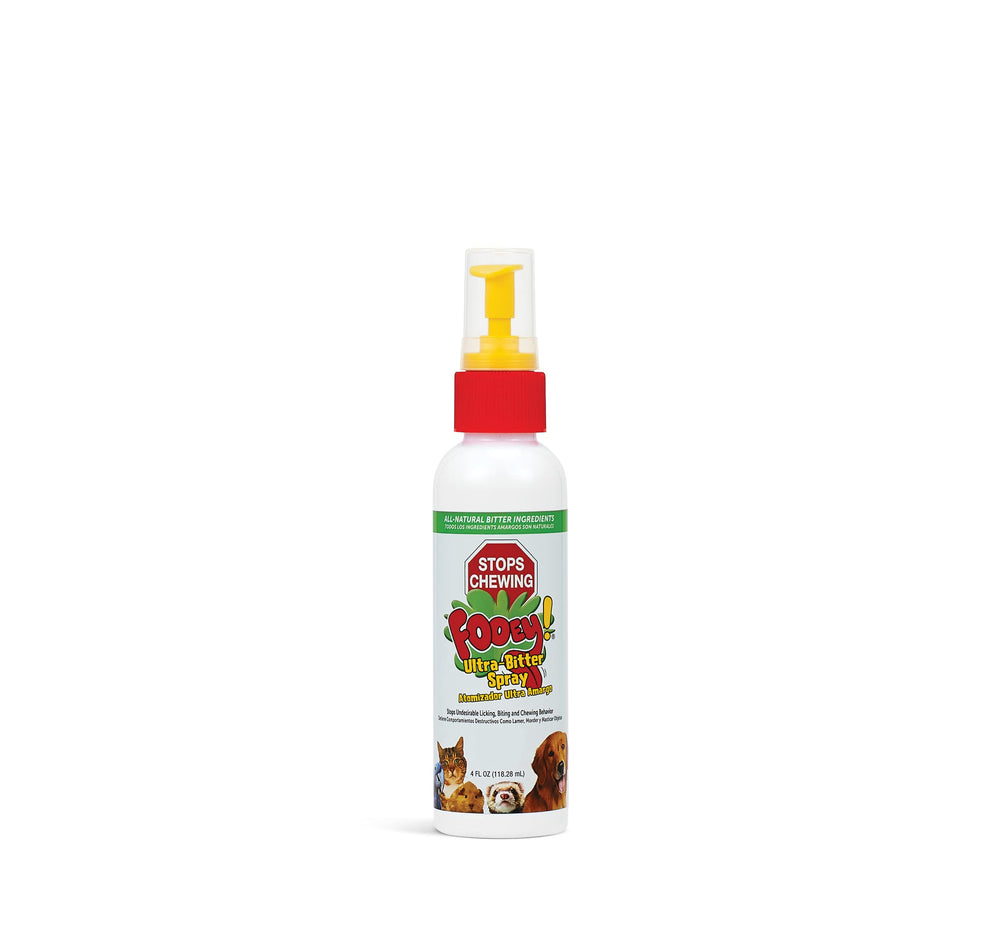 Fooey Ultra-Amertume Spray – dissuasion du mordillement et du léchage.