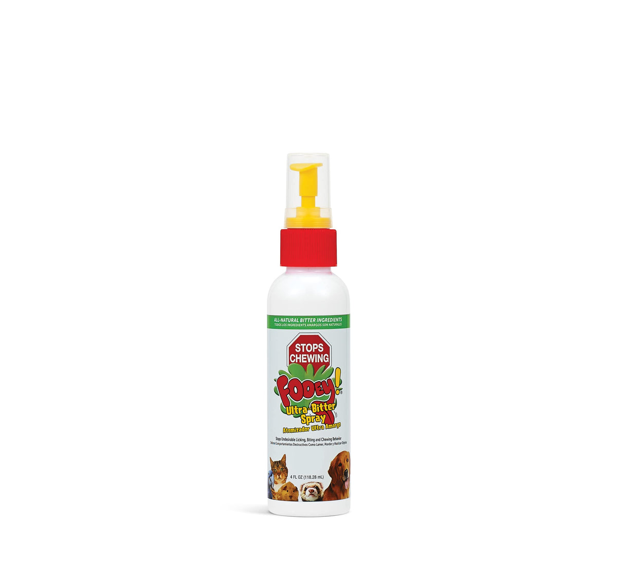 Fooey Ultra-Amertume Spray – dissuasion du mordillement et du léchage.