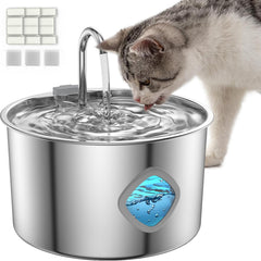 FOOPOMARY fontaine eau chat, capacité 3,2 L, idéale pour plusieurs animaux.