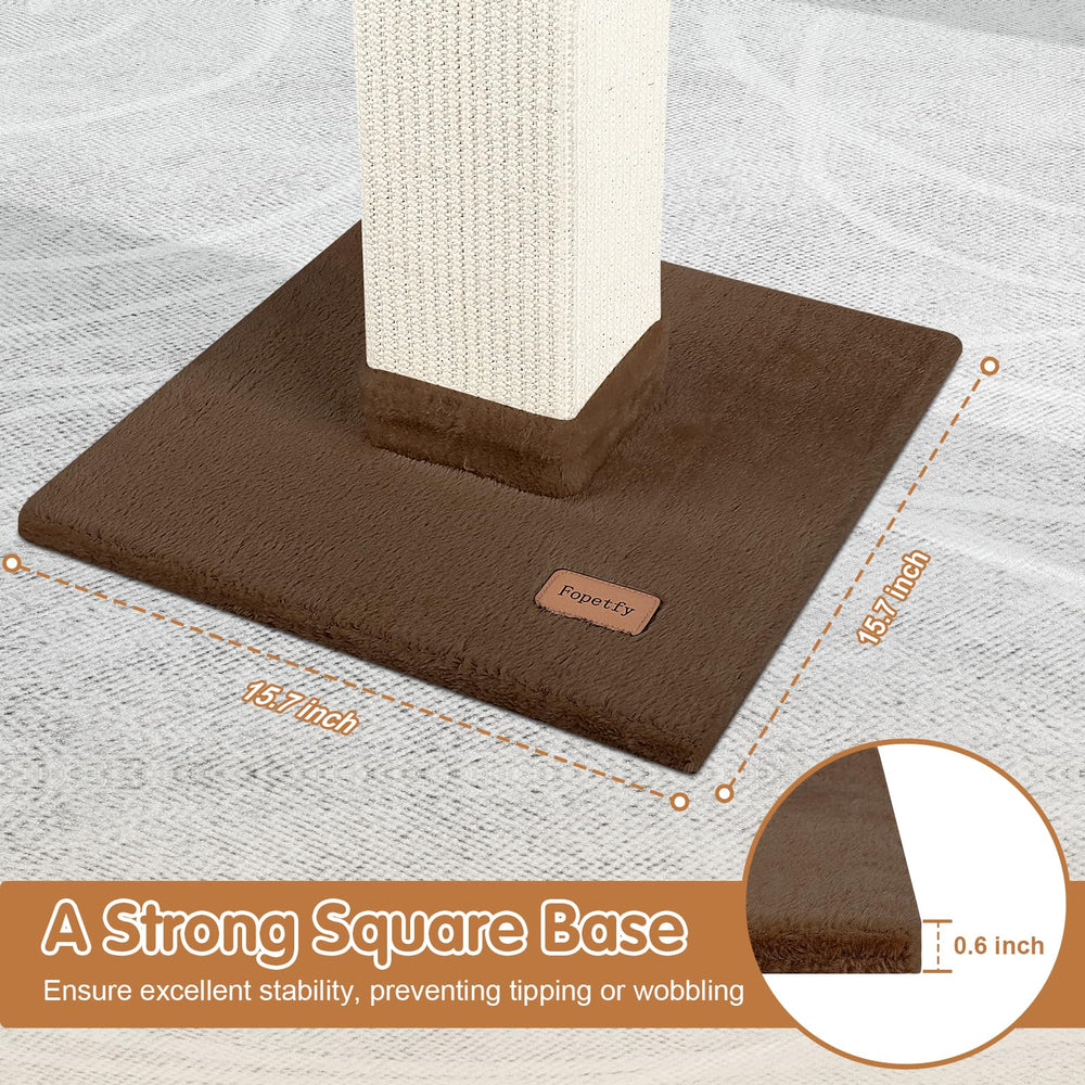 Fopetfy Design solide brun : esthétique naturelle adaptée à votre intérieur.