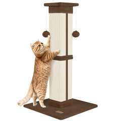 Fopetfy Poteau Griffage Chat 33 Pouces : permet à votre chat de s'étirer pleinement.
