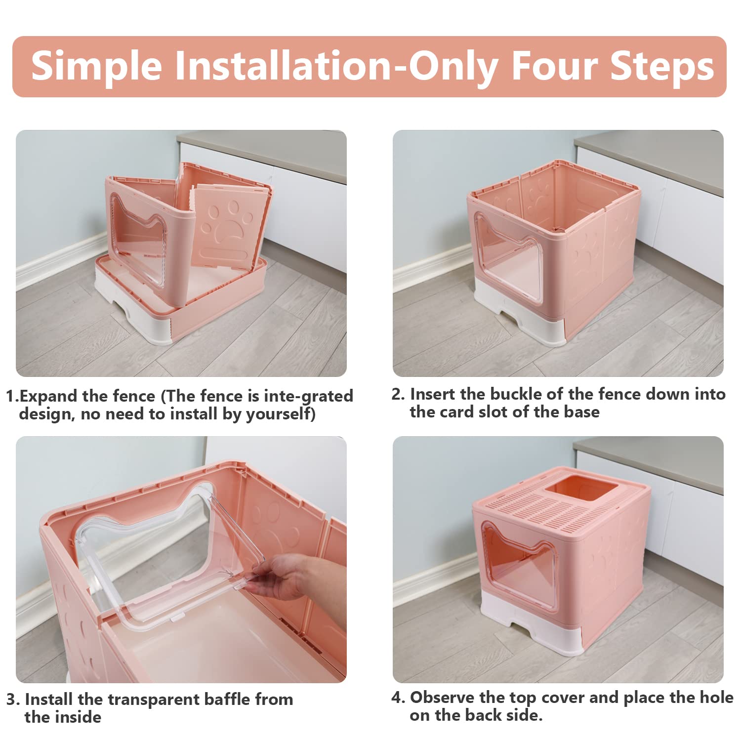 Litière Fophop kit de nettoyage inclus pour une routine d'entretien simplifiée.