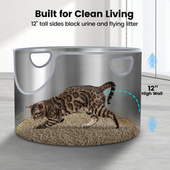 FOPUNB litière surface lisse, nettoyage rapide et sans pores.