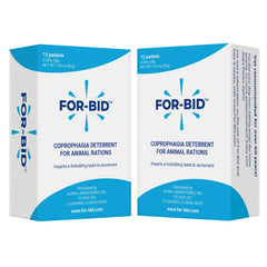For-Bid, poudre sur nourriture, aide potentielle à dissuader la coprophagie canine.