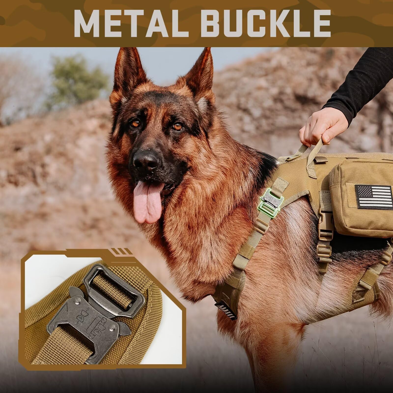 Boucles métalliques Forestpaw résistantes, capacité de 1000 lb pour la sécurité.