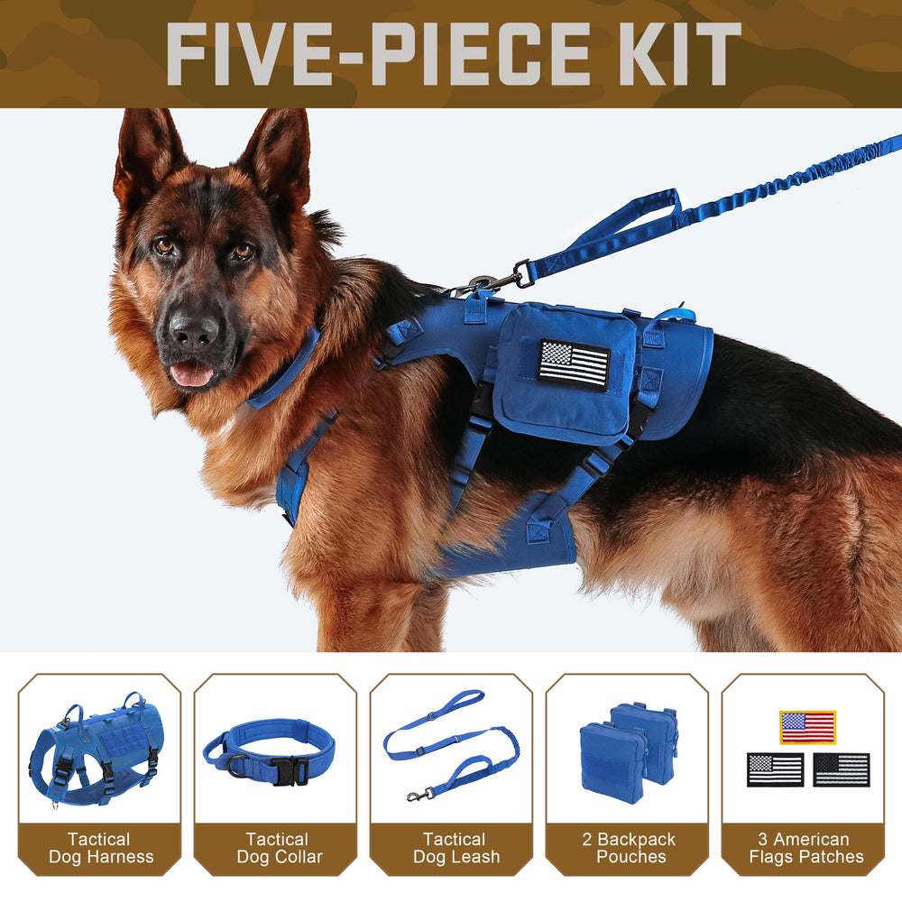 Sac MOLLE Forestpaw inclus, rangement pratique pour friandises et outillage lors des sorties.