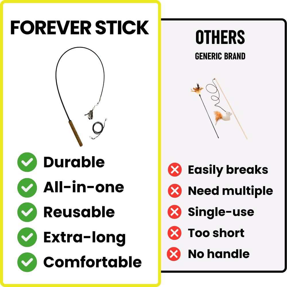Forever Stick teaser plume longueur pour jeux dynamiques