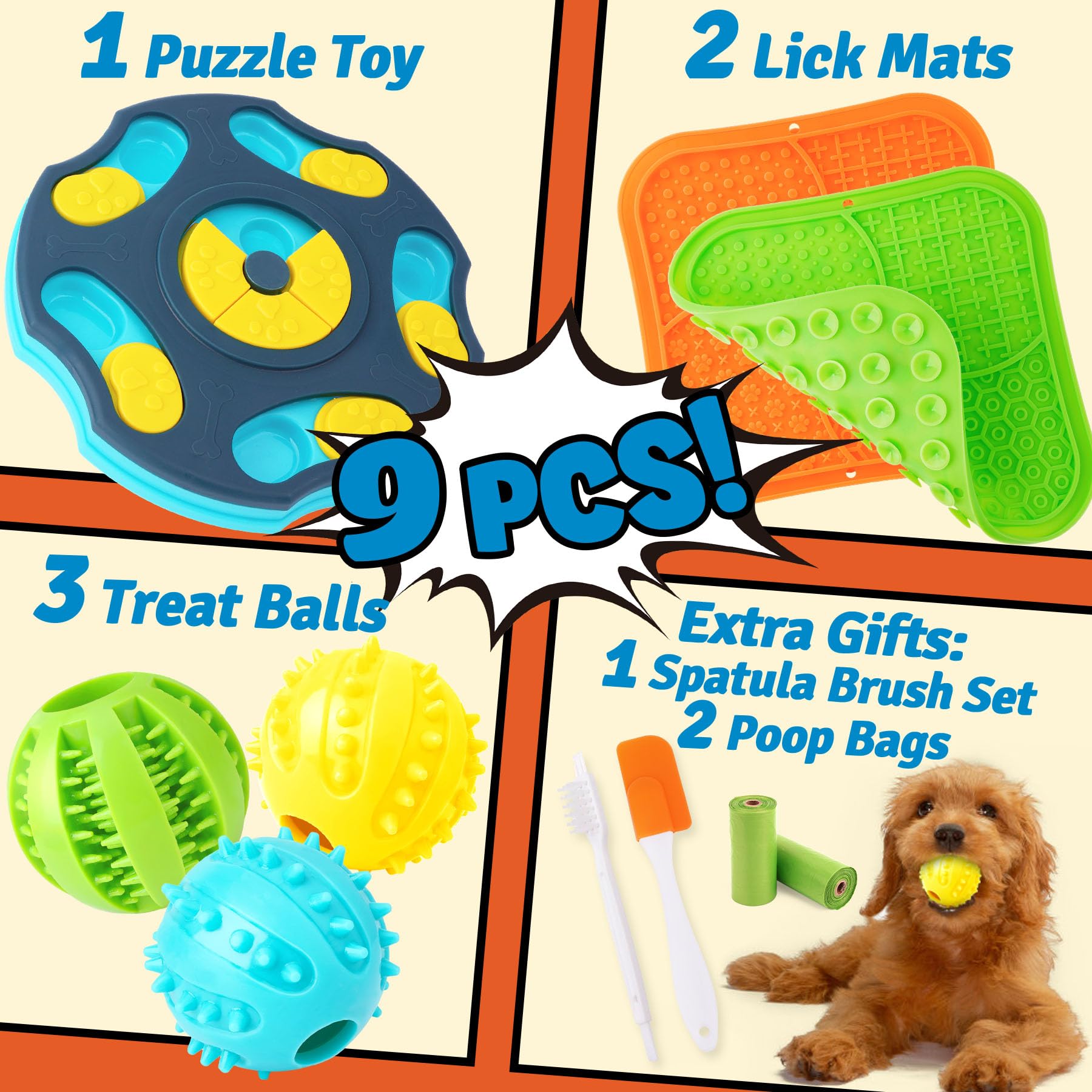 Forfon tapis à lécher avec ventouses: association ludique pour se concentrer et se calmer