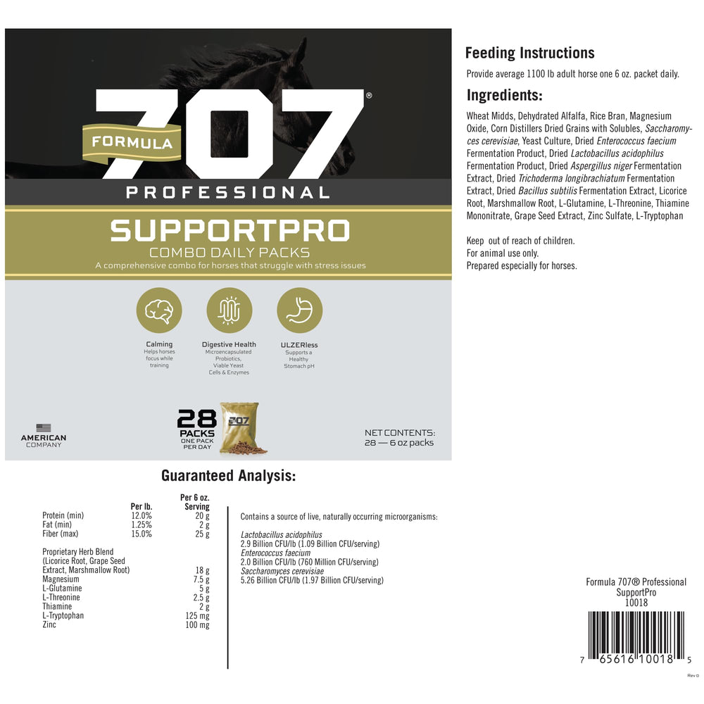 Formule 707 Support Pro — produit conforme NASC, sûr pour une utilisation quotidienne.
