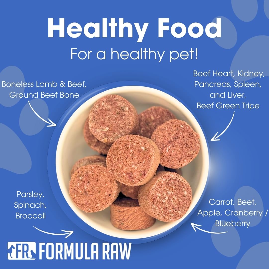 Formula Raw agneau foie lyophilise, source de protéines et saveur riche.