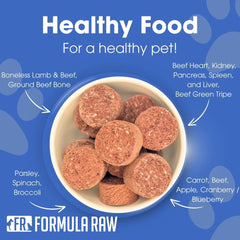 Formula Raw agneau foie lyophilise, source de protéines et saveur riche.