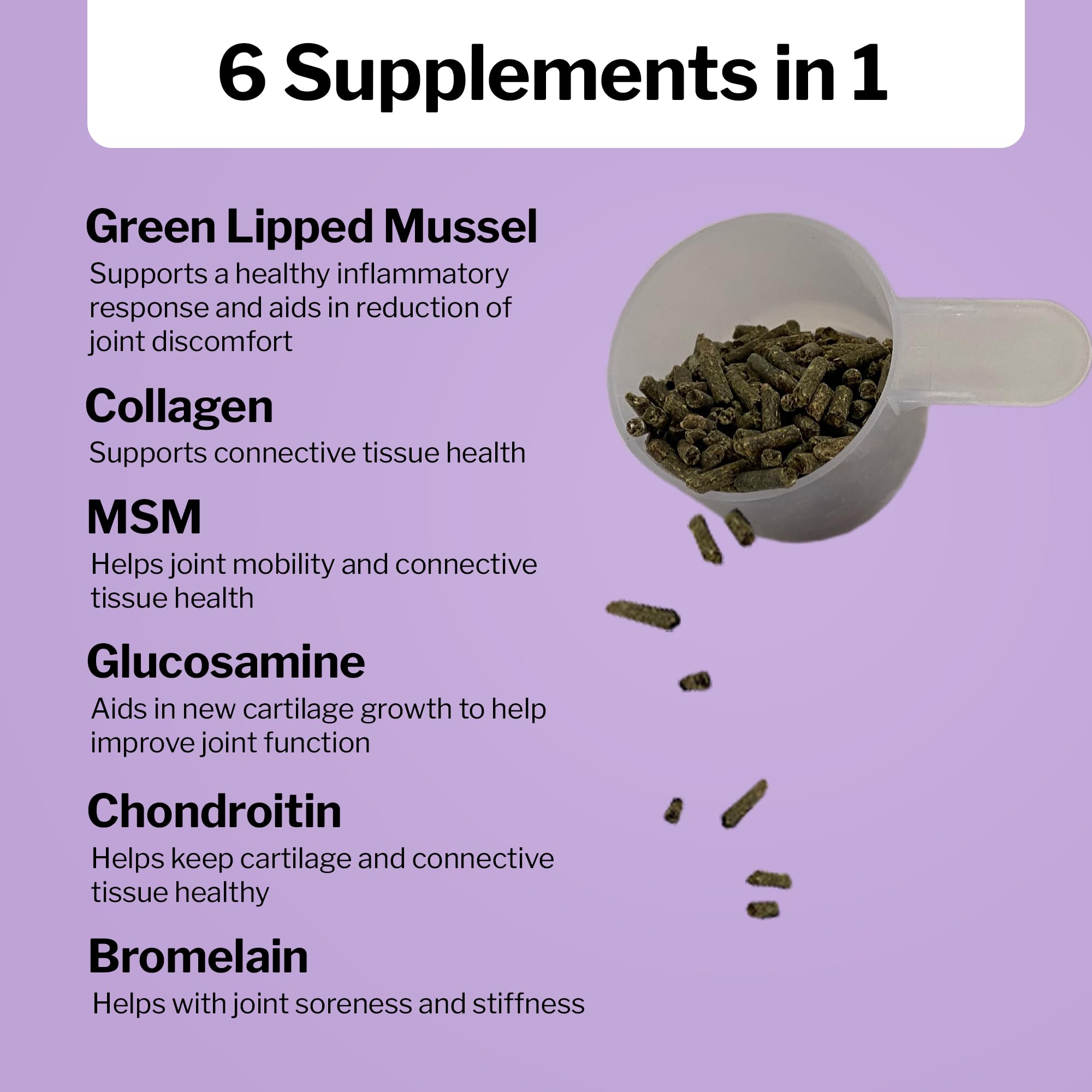 Formula 707 ingrédients clés glucosamine-bromélaïne-collagène pour le bien‑être articulé.