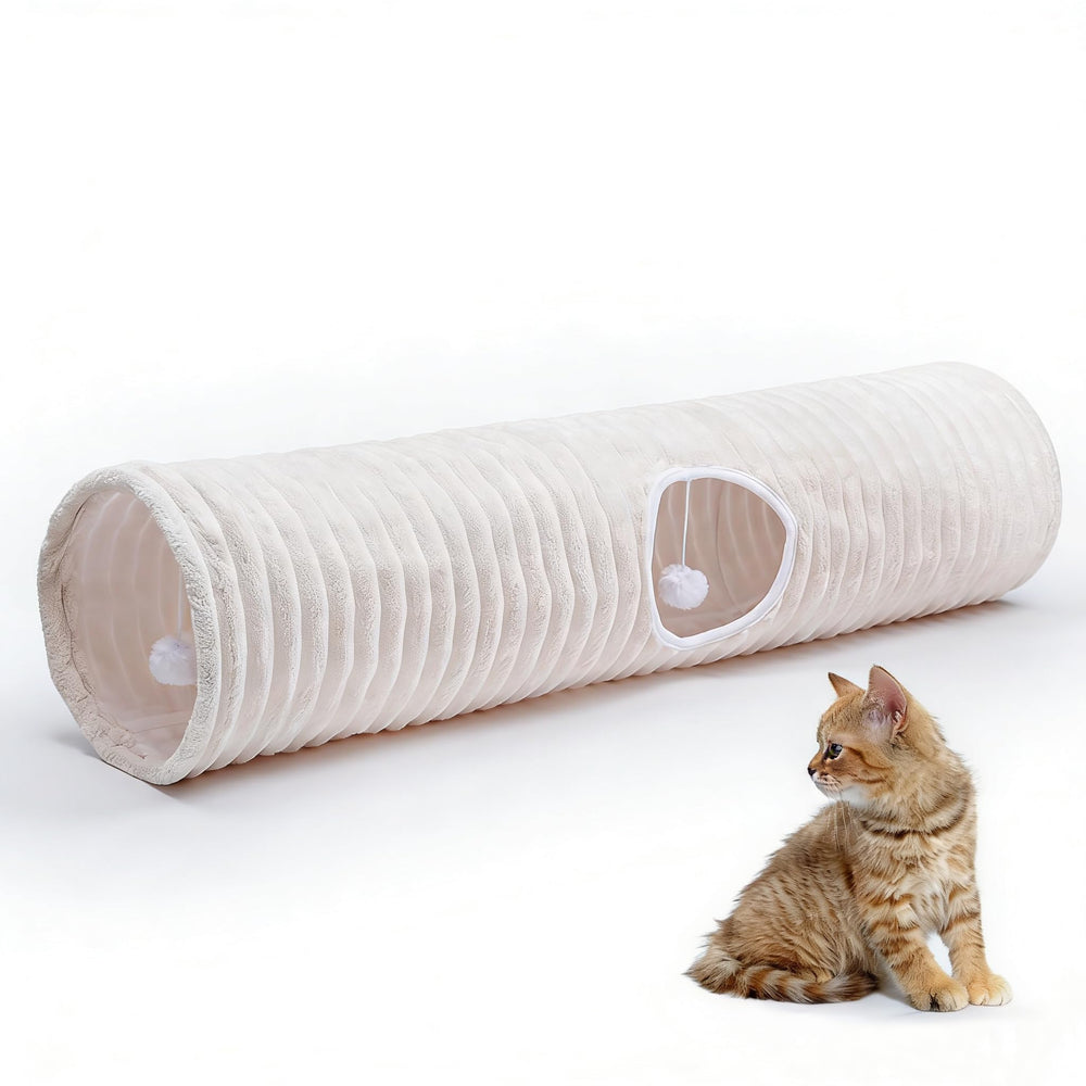 FORMYCATIE tunnel chat luxe 43 pouces, espace secret pour se reposer et jouer.