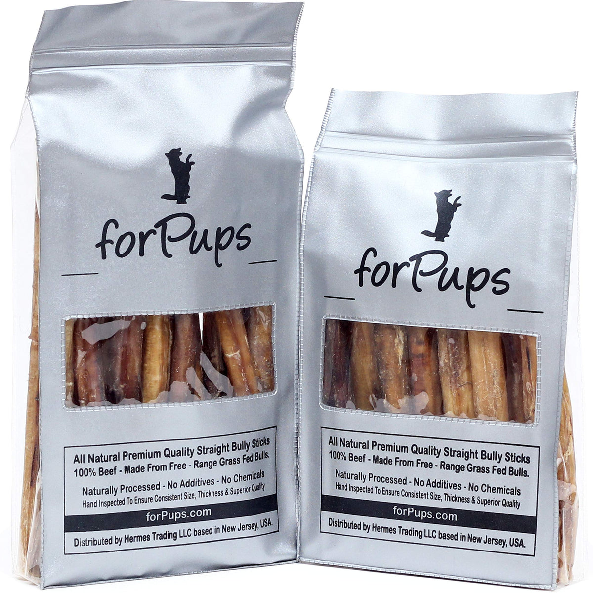 forPups bâton XXL en pizzle de bœuf, emballage visible et prêt à mâcher.