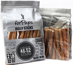 forPups bâtons de boeuf réguliers, 6 pouces, 2 lb, idéale pour chiens de taille moyenne.