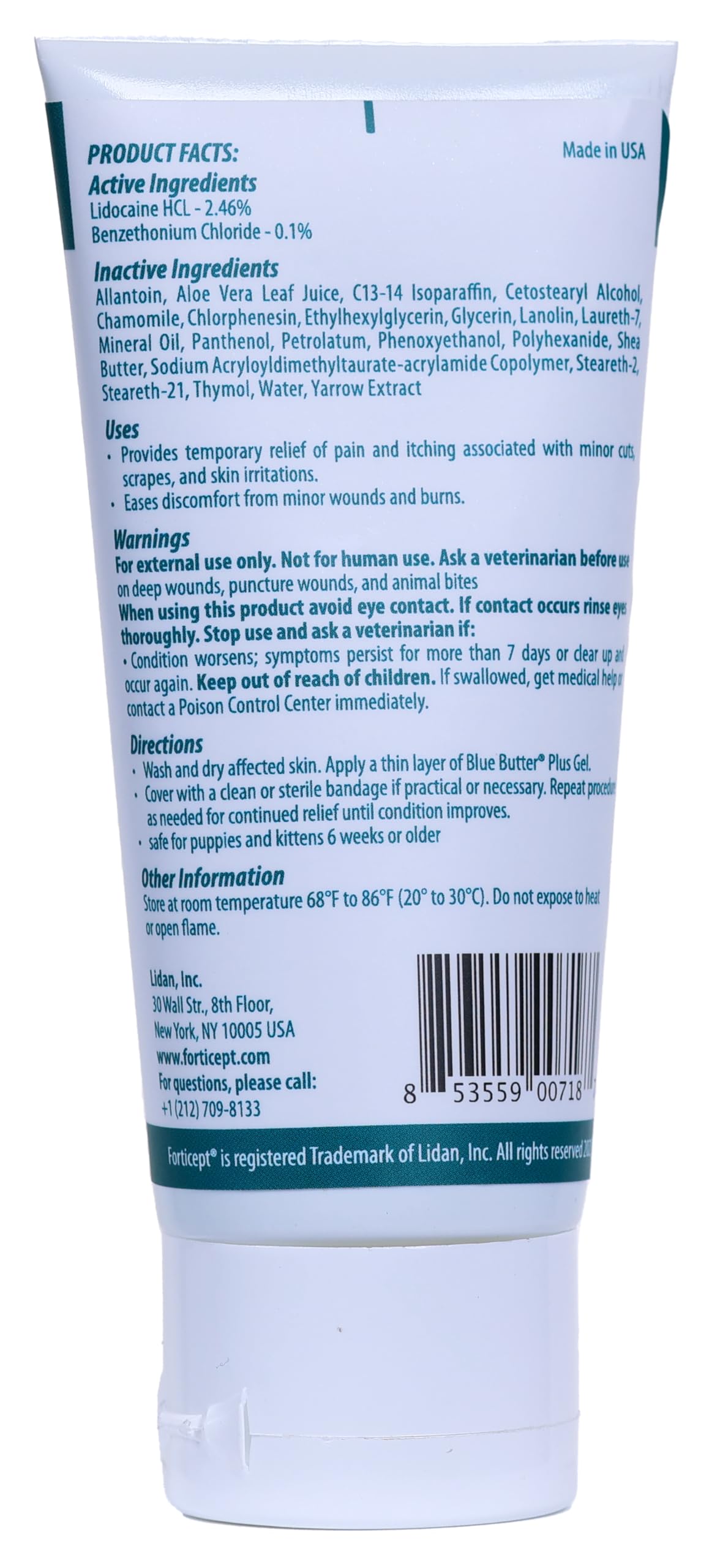 Forticept Blue Butter Plus – dressing hydrogel, favorise un environnement propice à la cicatrisation.