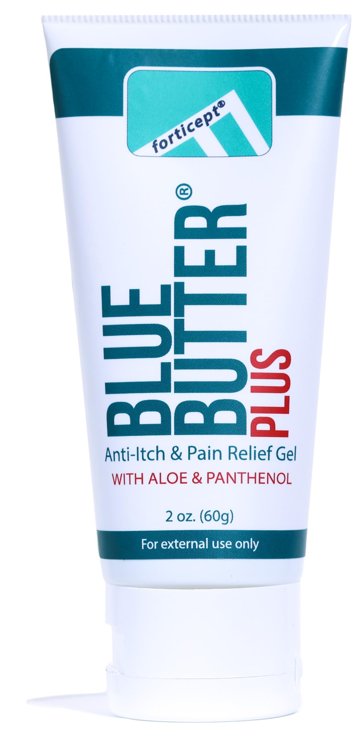 Forticept Blue Butter Plus – gel antiseptique, protège les zones irritées.