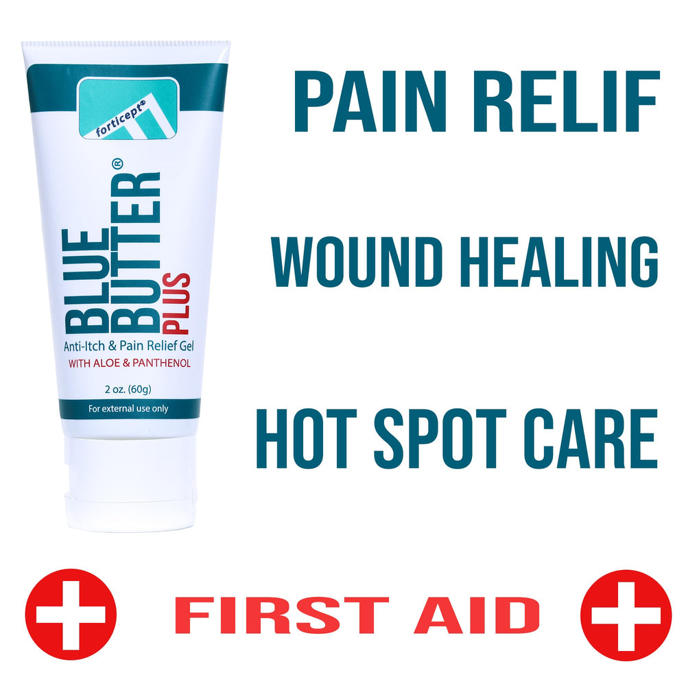 Forticept Blue Butter Plus – soin plaie et peau, apaise irritations et accélère le rétablissement.
