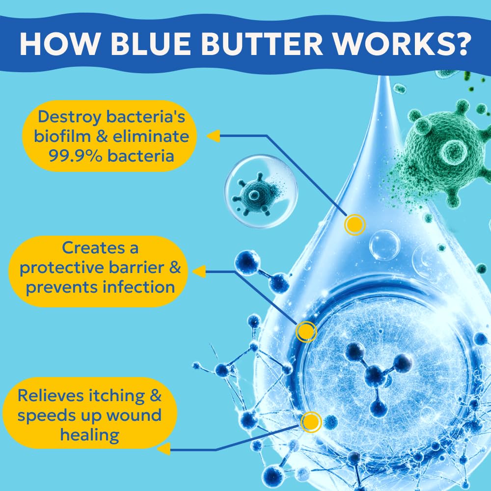 Forticept BlueButter Gel, texture légère qui protège et hydrate sans résidu gras.