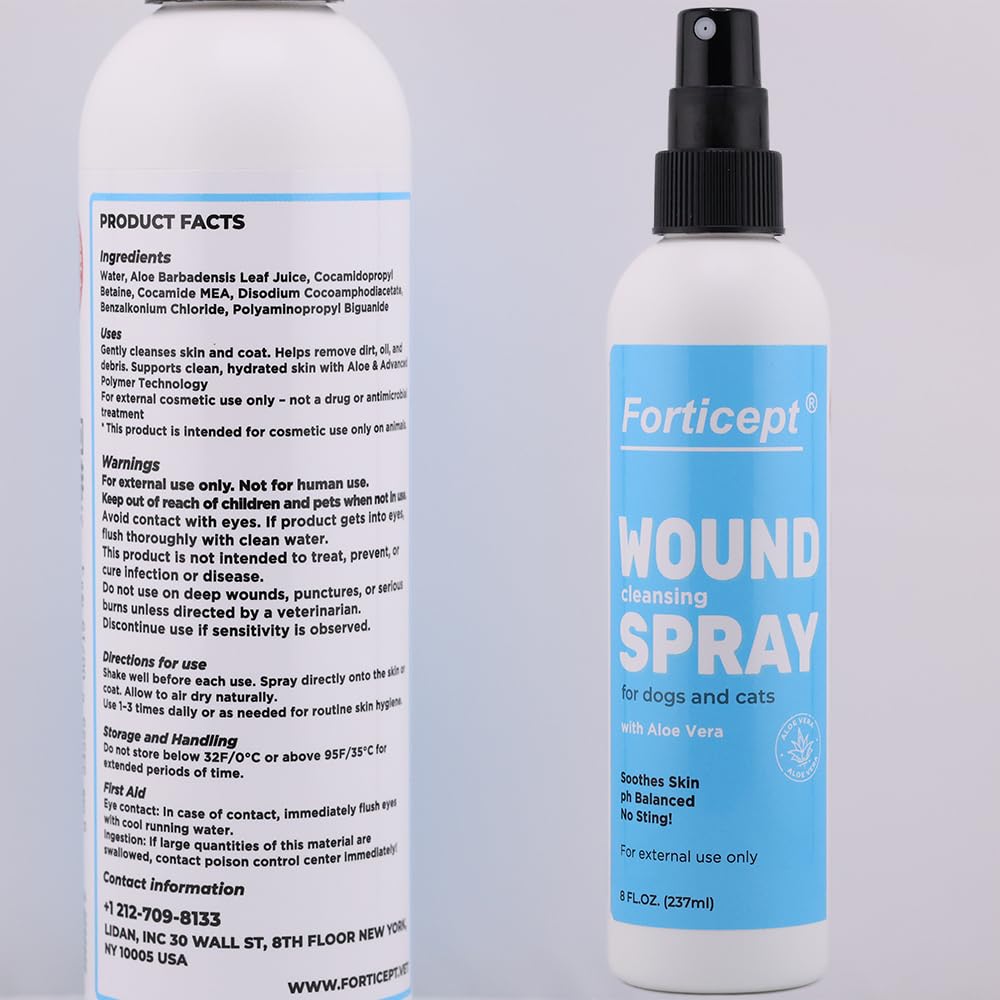 Propriétés antibactériennes Forticept pour prévenir les infections mineures.
