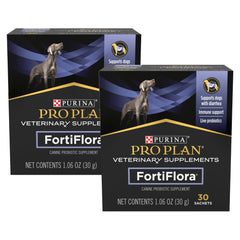 FortiFlora pour chien, boîte 2x30 sachets, soutien probiotique pour l’équilibre intestinal.