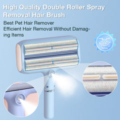 FortuneALL ramasseur-poils double-rouleau sur tapis, lutte efficace contre poils