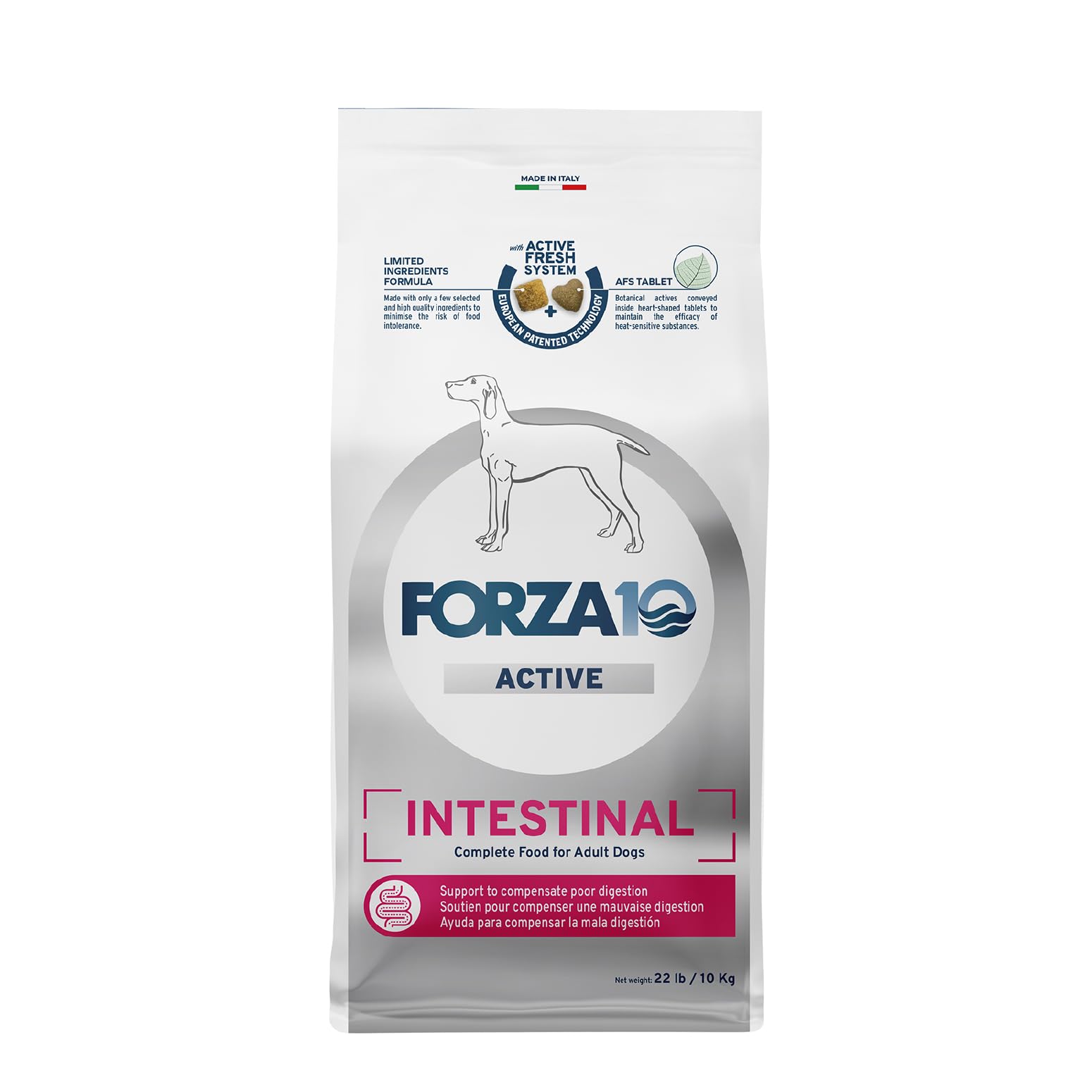 Forza10: aliments chien ingrédients limités pour digestion sensible.