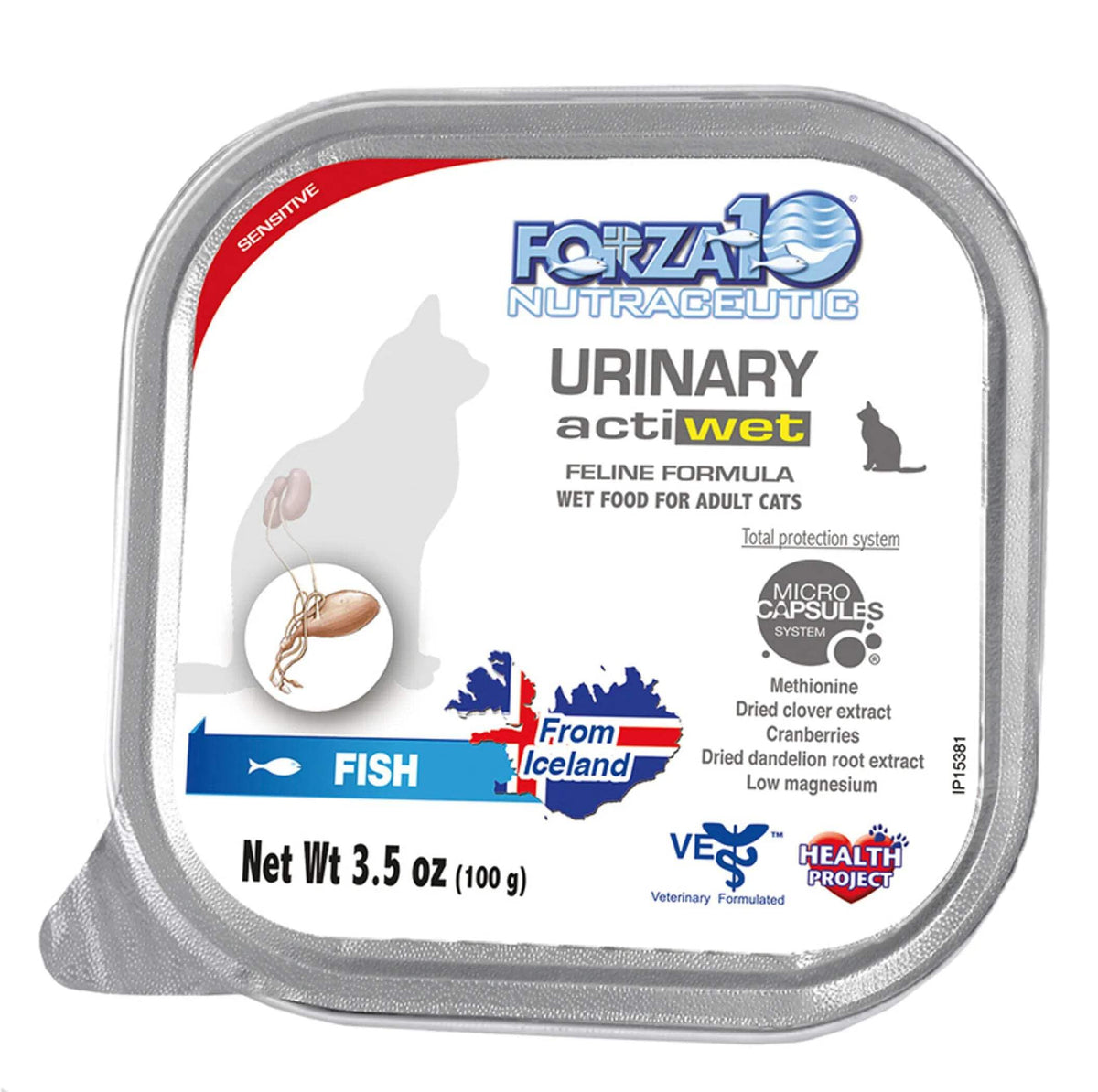 Forza10 Chat Saumon pack 32 boites de 3,5 oz pour repas quotidien pratique.