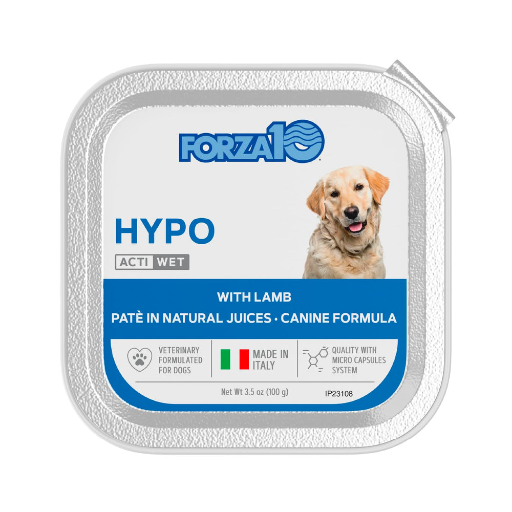 Forza10 plateau de 32 boîtes, nourriture humide à l’agneau pour chien.