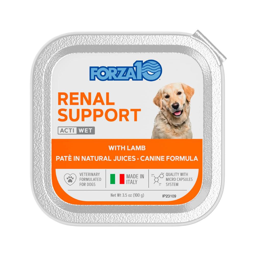Forza10 nourriture humide chien agneau 32 boîtes, repas complet facile à servir.