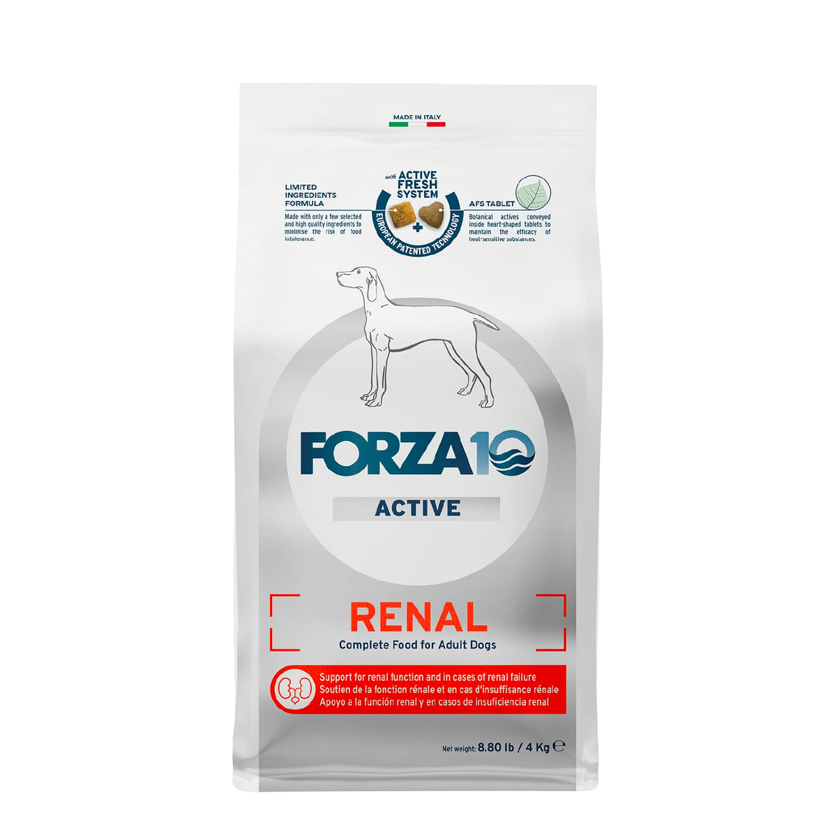 Forza10 sac croquettes chien omega-3, alimentation quotidienne équilibrée