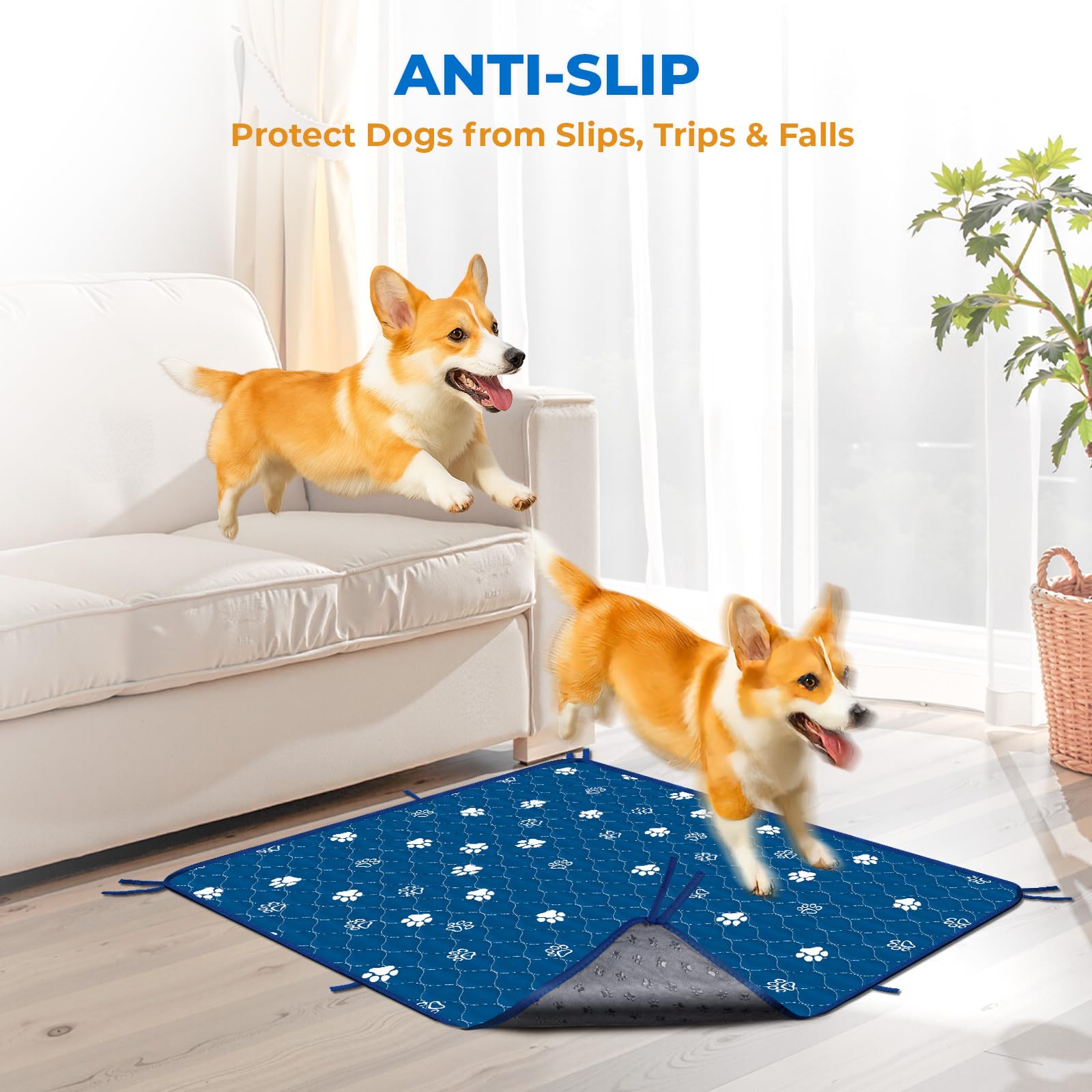 Fostanfly tapis-pipi absorption 1000-1500 ml, nettoyage facile.