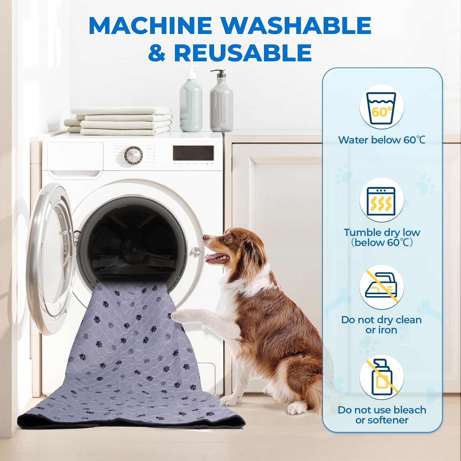Tapis-pipi Fostanfly anti-odeur etanche pour maintien de l’hygiène.